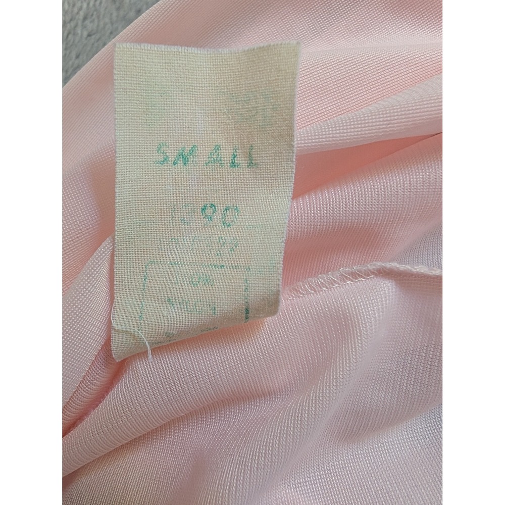Vintage 60s Blush Pink Boudoir Bed Jacket S Babydoll Coquette Romantic Feminine - Picture 9 of 9